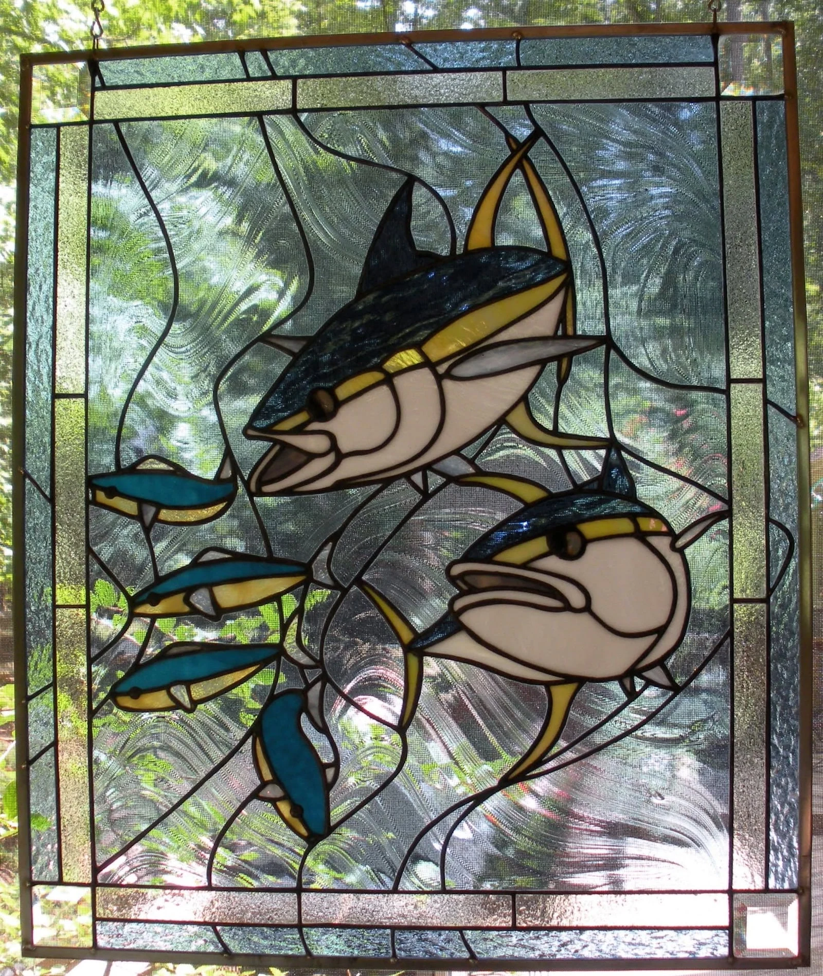 Sport fish window panel — original photograph